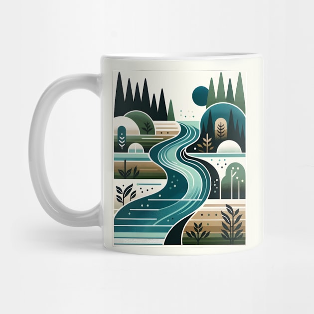 Forest River Tranquility by The Tee Bizarre